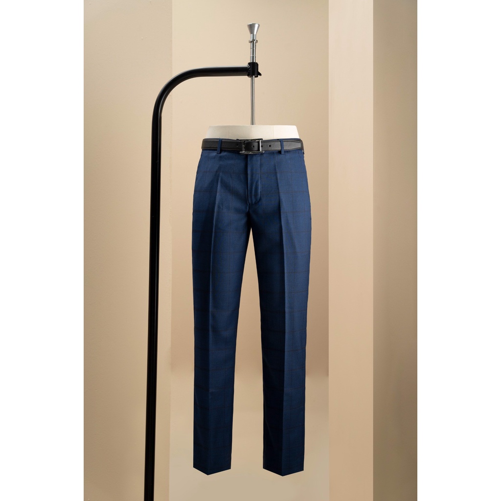 QUẦN ÂU NAM ADAM STORE XANH KẺ Ô ĐEN QLH64