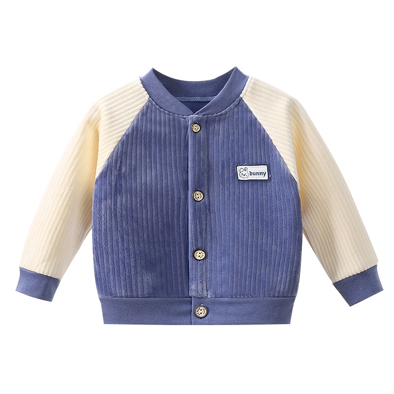 Áo khoác trẻ em mới mùa thu và mùa đông mới 2022 , Áo cardigan bé trai và bé gái lông cừu ấm áp