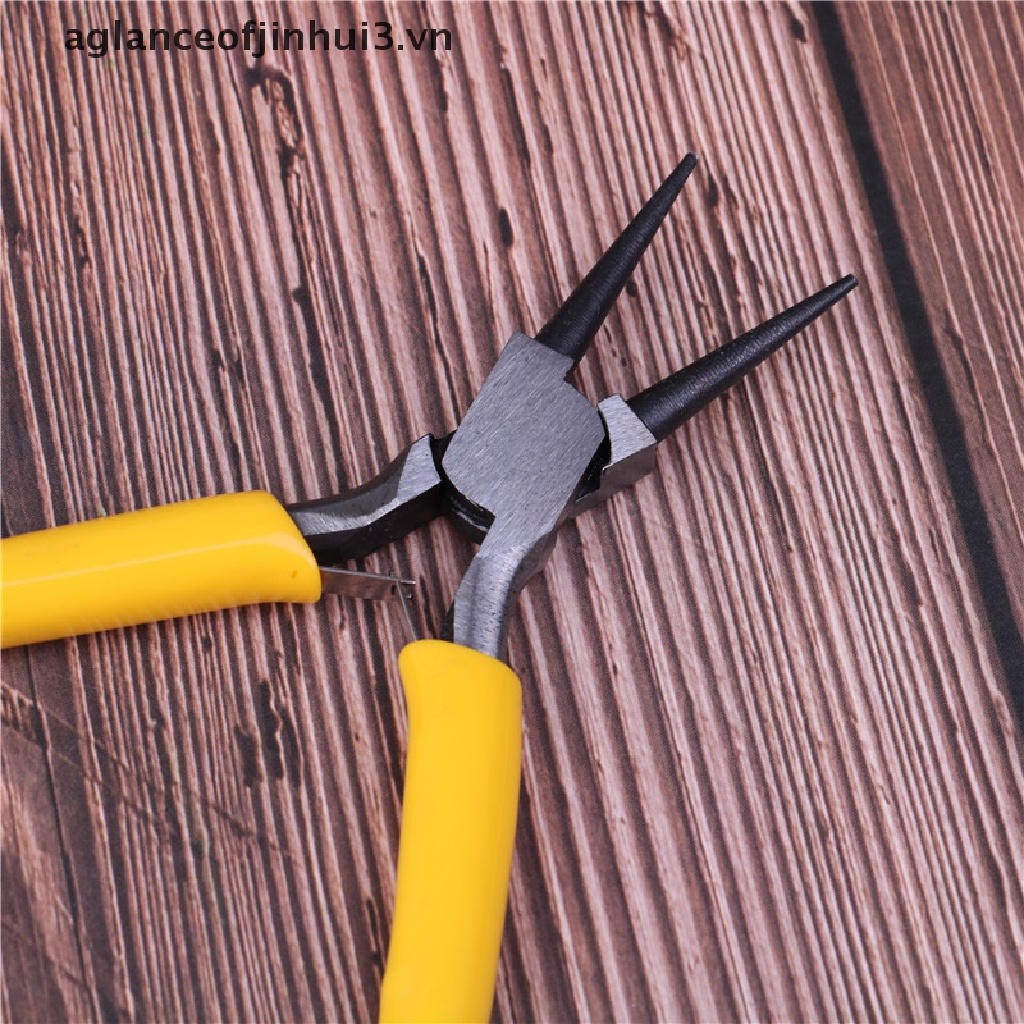 Kìm Mũi Tròn Mini Bằng Thép Carbon Làm Trang Sức Thủ Công DIY