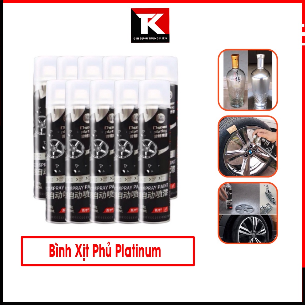 Xịt phủ Platinum 350ml chống rỉ sét làm mới đồ vật bảo vệ kim loại