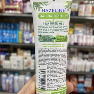 Sữa rửa mặt Hazeline Matcha 50g