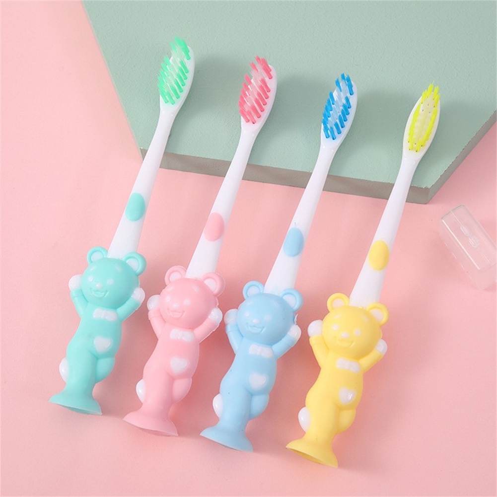 3 Bộ Bàn Chải Đánh Răng Trẻ Em Cho Bé Mới Bắt Đầu Chăm Sóc Răng Miệng Bằng Silicone Hoạt Hình Cho Bé Chăm Sóc Răng Miệng.