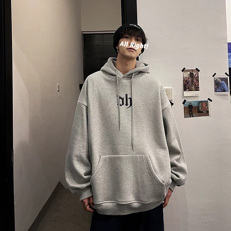 Áo Hoodie In OH Chất Nỉ Bông Dày Dặn Phong Cách Hàn Quốc Form rộng Unisex Nam, Nữ BOIN STORE