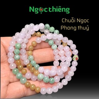 Chuỗi ngọc phong thuỷ ngọc phỉ thuý tự nhiên - ngọc thiêng
