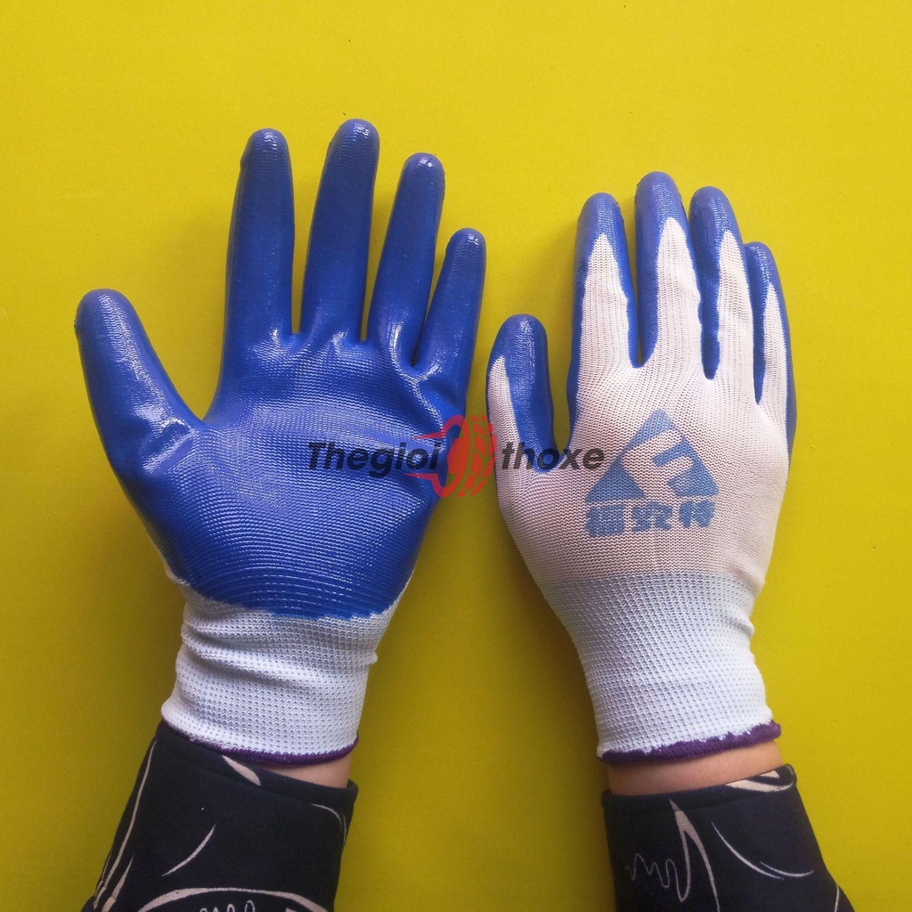 Găng tay phủ cao su phom co giãn, bao tay sửa xe cao cấp  - Thế Giới Thợ Xe