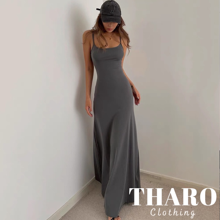 Đầm Maxi Nữ Hai Dây, Dáng Xoè Đuôi Cá - Tharo Clothing [DAM00022]