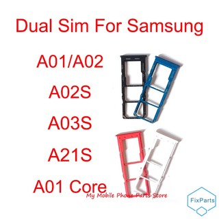 Khay sim kép cho samsung galaxy a01 a015 a02 a022 a02s a025 a03s a037 a01 core a013 a21s a217