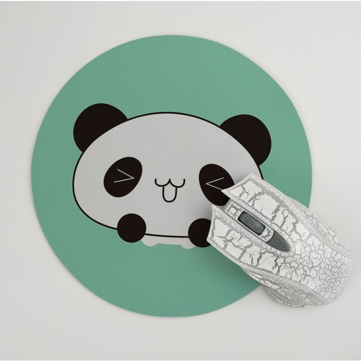 Lót Chuột Nhỏ Tròn Hình Panda Dễ Thương