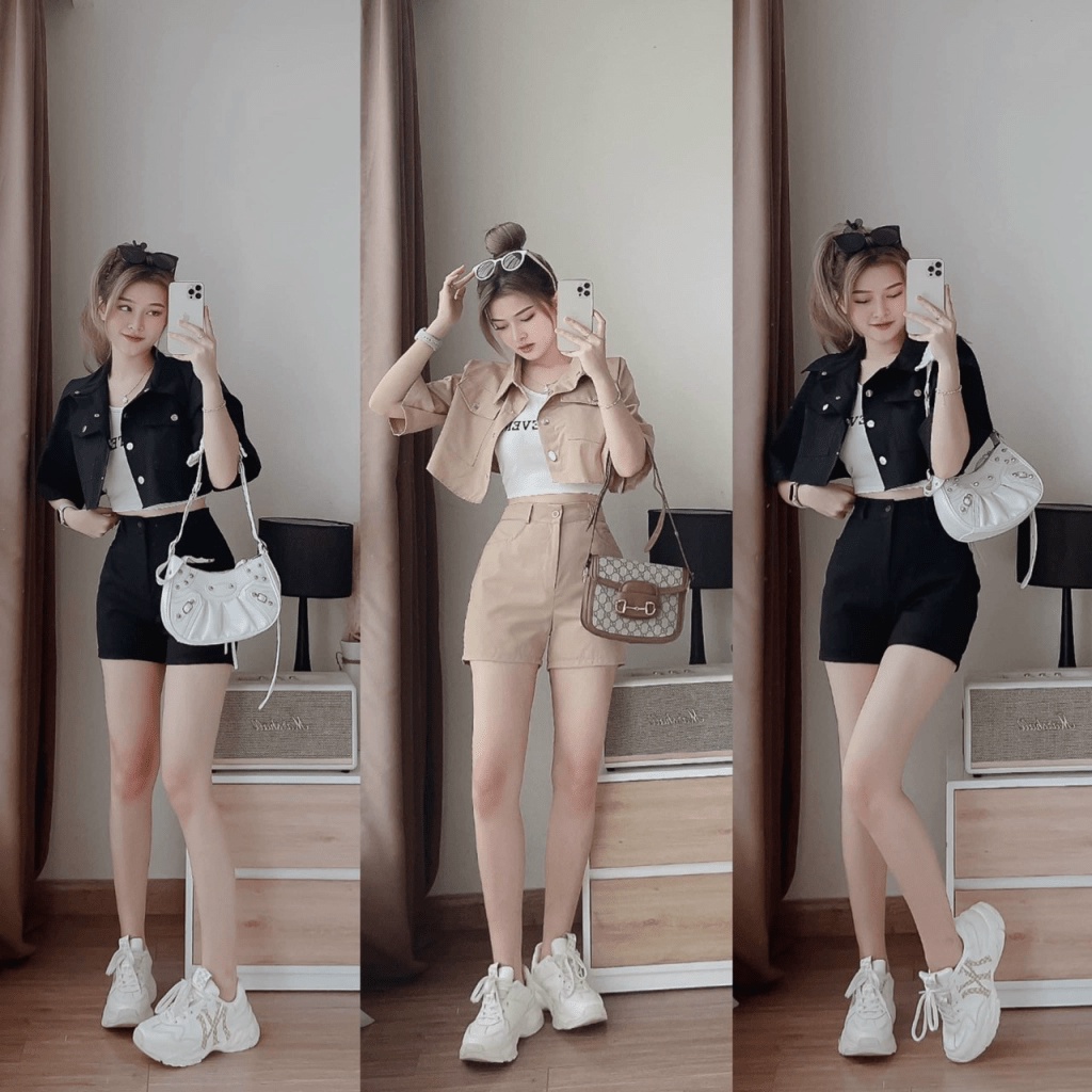 SÉT 3 MÓN FORD LÓT THUN GÂN KIỂU DÁNG BASIC NHƯNG KHI PHỐI ĐỒ RẤT HỢP ĐỂ CAFE ĐI CHƠI CÙNG BẠN BÈ UP shop valentina