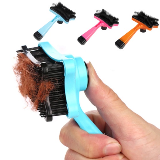 Lược Nút Bấm Lấy Lông Rụng - Gỡ Lông Thông Minh Cho Chó Mèo