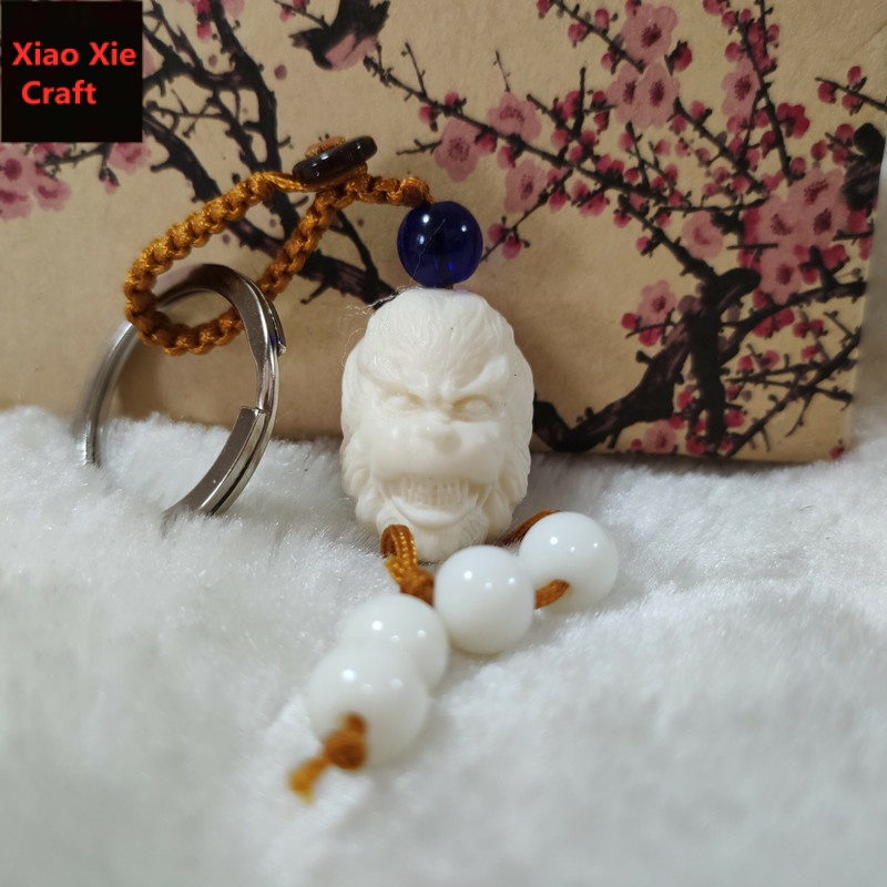 Mặt Dây Chuyền / Móc Khóa Hình Phật Ngồi Tây / Voi Màu Vàng Ngà Cho Nam Và Nữ Miễn Phí Vận Chuyển