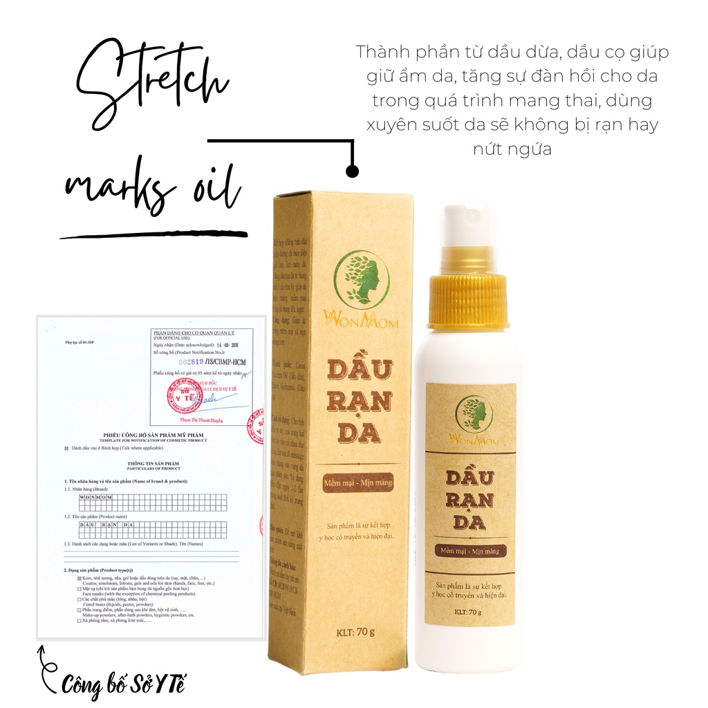 Dầu chống rạn WonMom 70gr