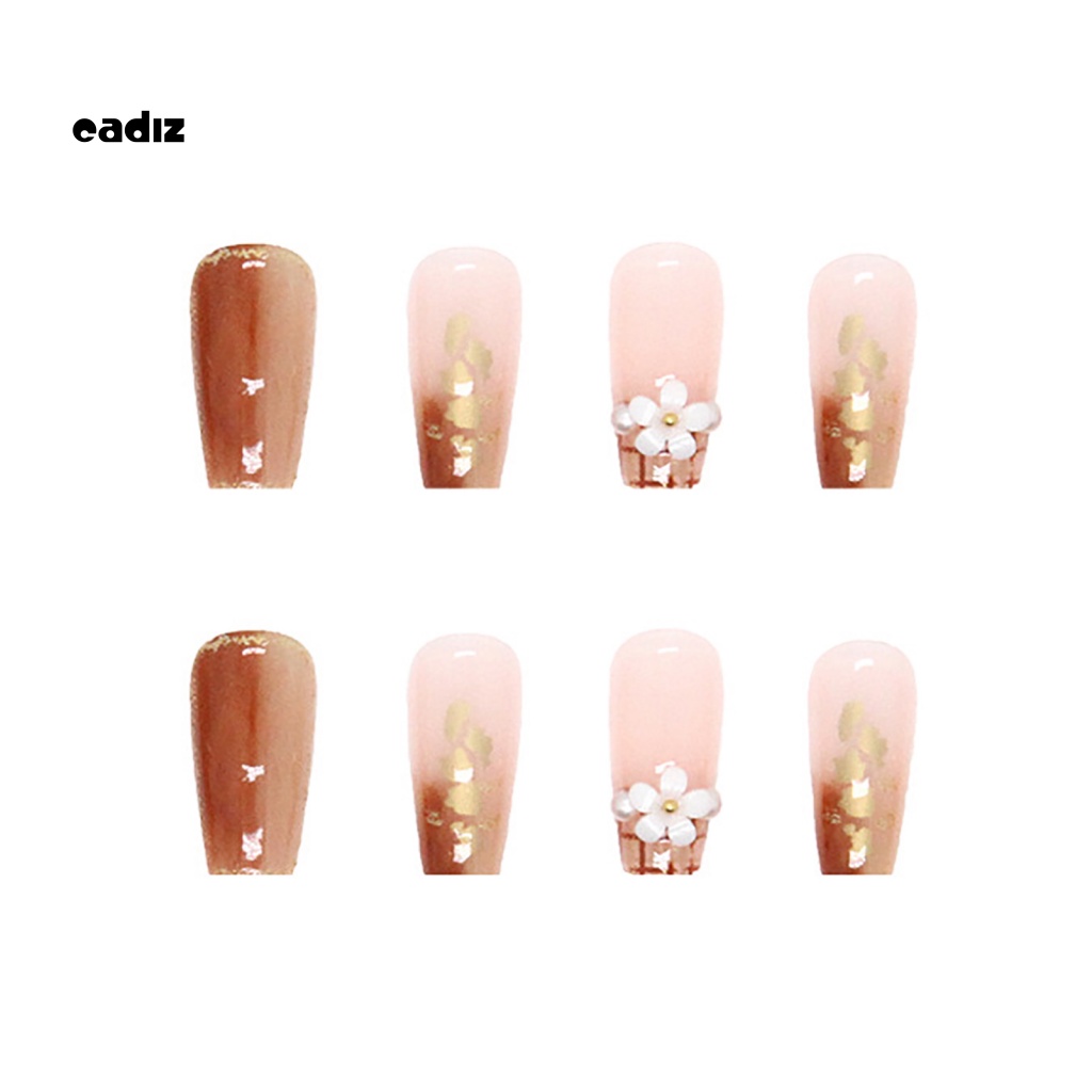 1 Bộ Móng Tay Giả Màu Sắc Tươi Sáng Kèm Keo Dán Có Thể Tháo Rời