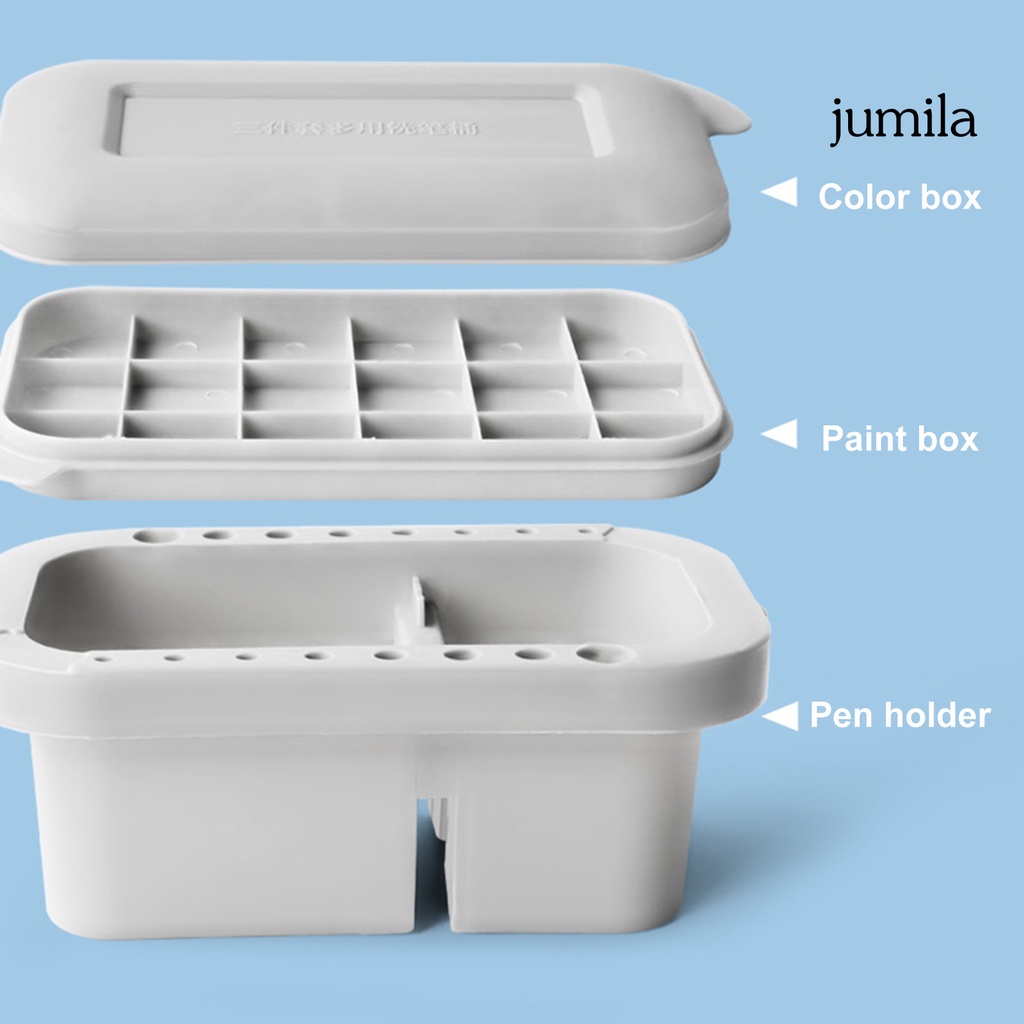 Set 3 Xô Rửa Cọ Sơn Đa Năng Ba Trong Một jumila Dành Cho Trẻ Em