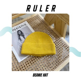 Nón len beanie ngắn basic