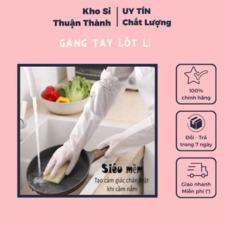 Găng tay cao su rửa chén bát dài tay siêu dai