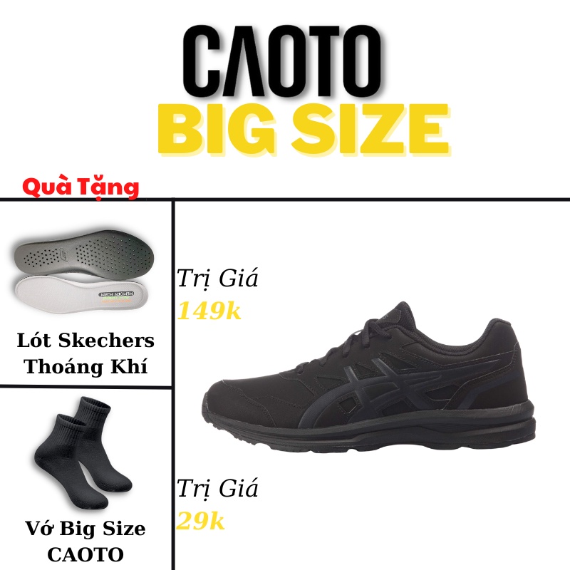 Chạy Bộ Màu Đen Big Size - Giày Thể Thao Big Size Nam 45 46 47 48