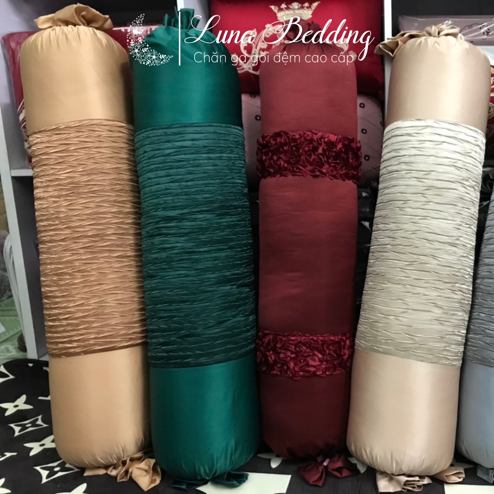 Vỏ Gối Ôm Lụa Luxury Điệu Đà Luna Bedding