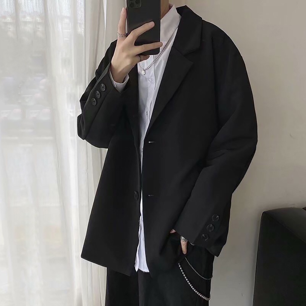 Áo khoác Nam, Blazer Nam Form Rộng phong cách Hàn Quốc MANTO AD006
