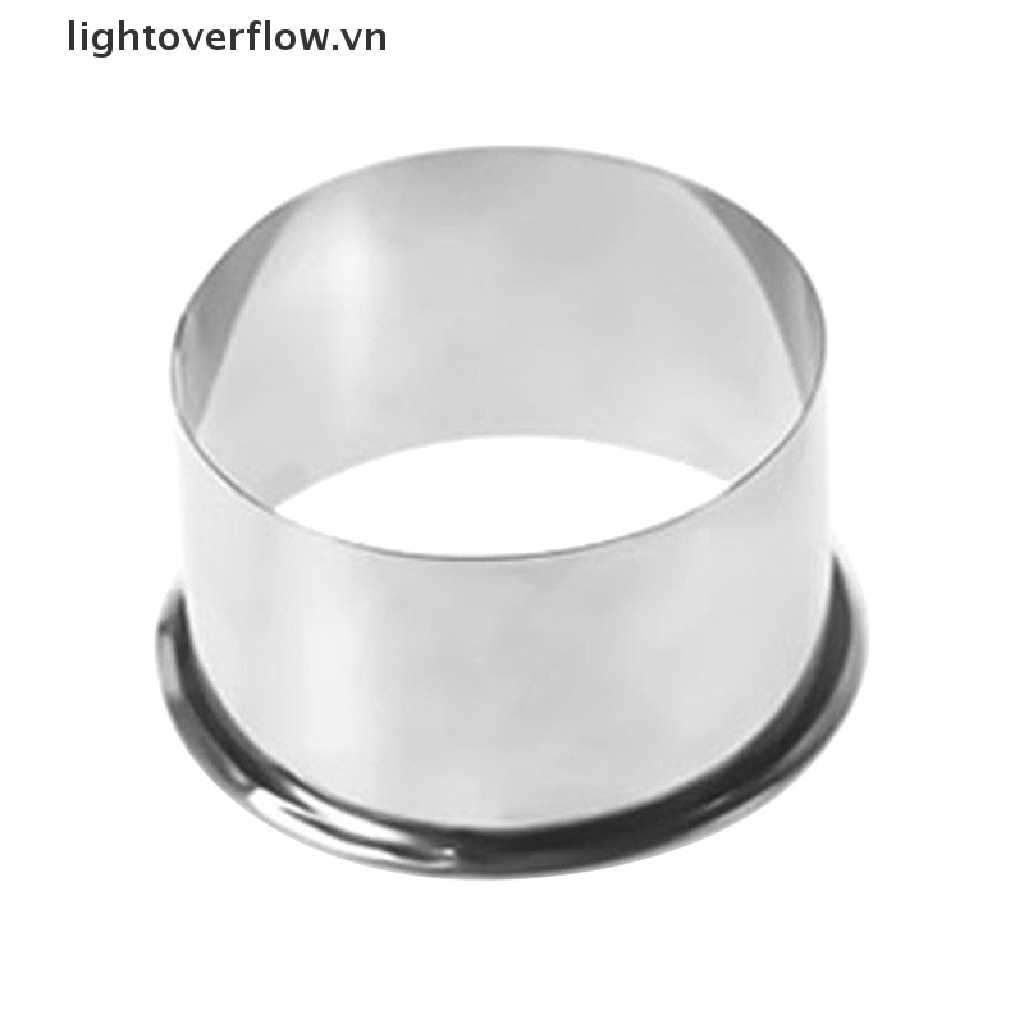 Khuôn Làm Bánh Bao Hình Tròn Bằng Thép Không Gỉ 3 Kích Cỡ