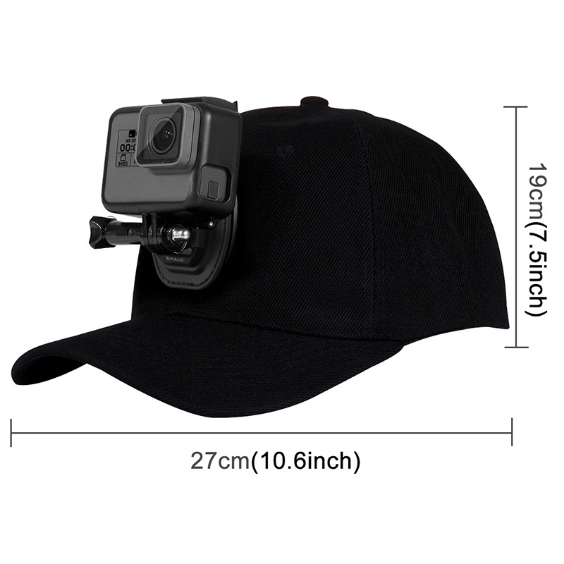 Giá treo mũ bóng chày với khóa tháo nhanh tương thích cho gopro hero 11/10/9/8/7 dji osmo action 4 / action 3 phụ kiện máy ảnh