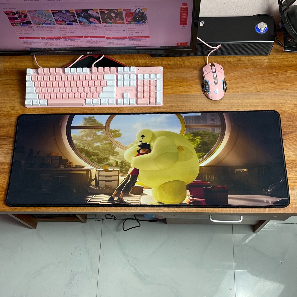 Lót Chuột Pad Chuột Cỡ Lớn 80x30 Dày 4mm ASUS ROG In 3D ANIME Cực Nét Đẹp May Bo Viền Chắc Chắn Chống Nước ChốngTHMODERN