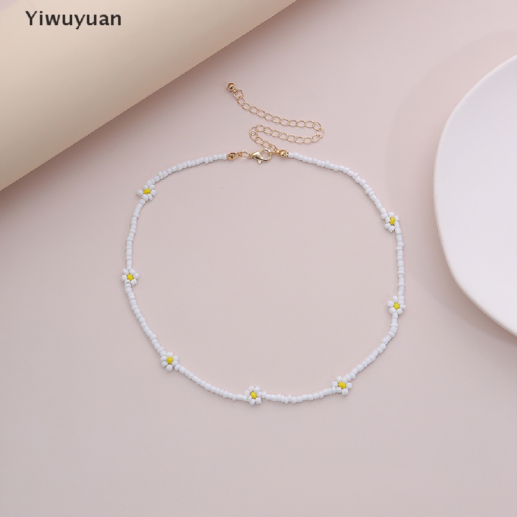 &lt; Yiwuyuan &gt; Vòng Cổ Choker Chuỗi Hạt Hình Hoa Phong Cách Bohemian Làm Quà Tặng Hàng Giảm Giá