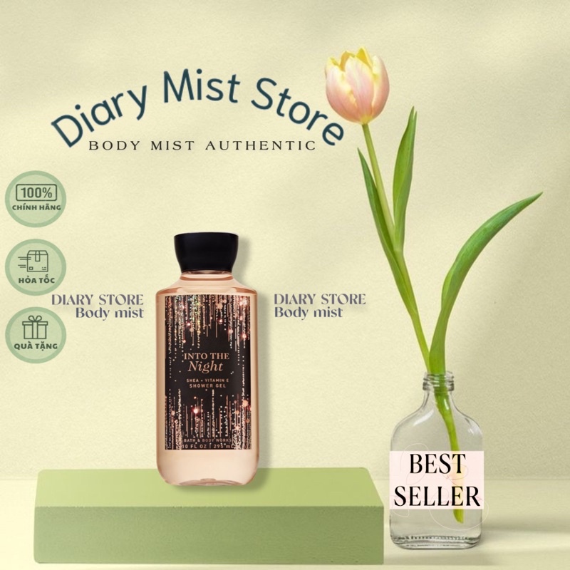 𝐃𝐢𝐚𝐫𝐲𝐦𝐢𝐬𝐭.𝐬𝐭𝐨𝐫𝐞 Gel tắm Bath & Body Works Into The Night 295ml
