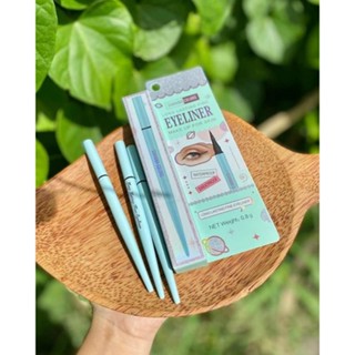  1 Kẻ mắt nước Sivanna Color chống nước lâu trôi Bút đầu mảnh màu đen Long Lasting Fine Eyeliner ES8016 - MP 