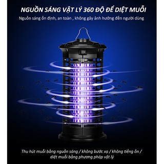 Đèn Bắt Muỗi Con Dơi - Máy Bắt Muỗi Đen Có Cổng USB