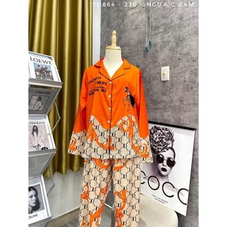[ 50-70kg ] Bộ pijama dài bigsize sau sinh lụa xước