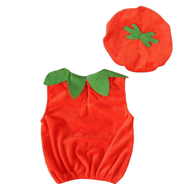 Bộ 2 Món Áo Liền Quần + Mũ Hình Bí Ngô + Băng Đô Phong Cách Châu Âu Thời Trang Halloween Cho Bé Trai Và Gái