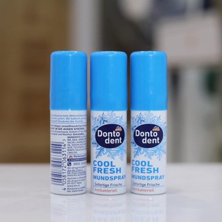 Xịt Thơm Miệng Dontodent Cool Fresh – Hơi Thở Thơm Mát Ngay Tức Thì