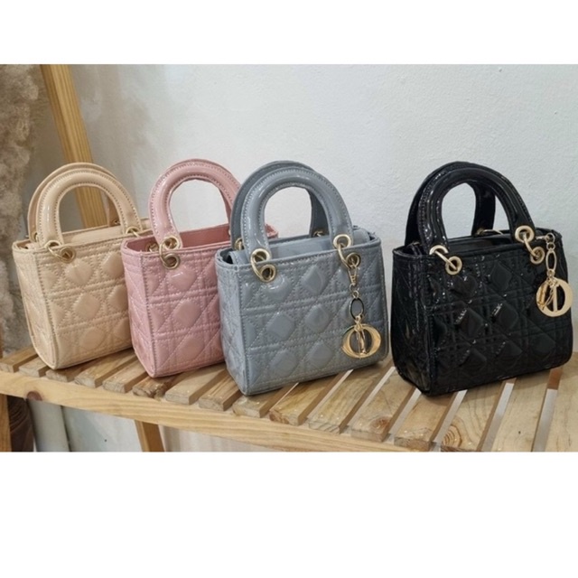 Túi Đeo Chéo Túi Đeo Vai Da Bóng Trần Trám Kèm Phụ Kiện Sang Chảnh TX245