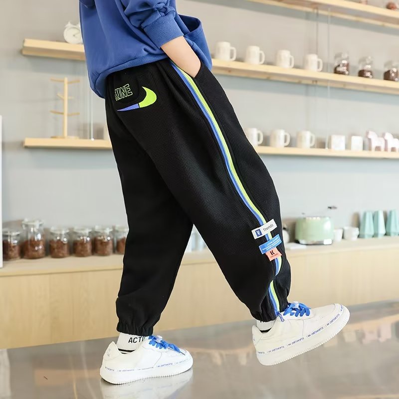 Quần Dài Thể Thao Phong Cách Đường Phố Thời Trang Mùa Thu Cho Bé Trai