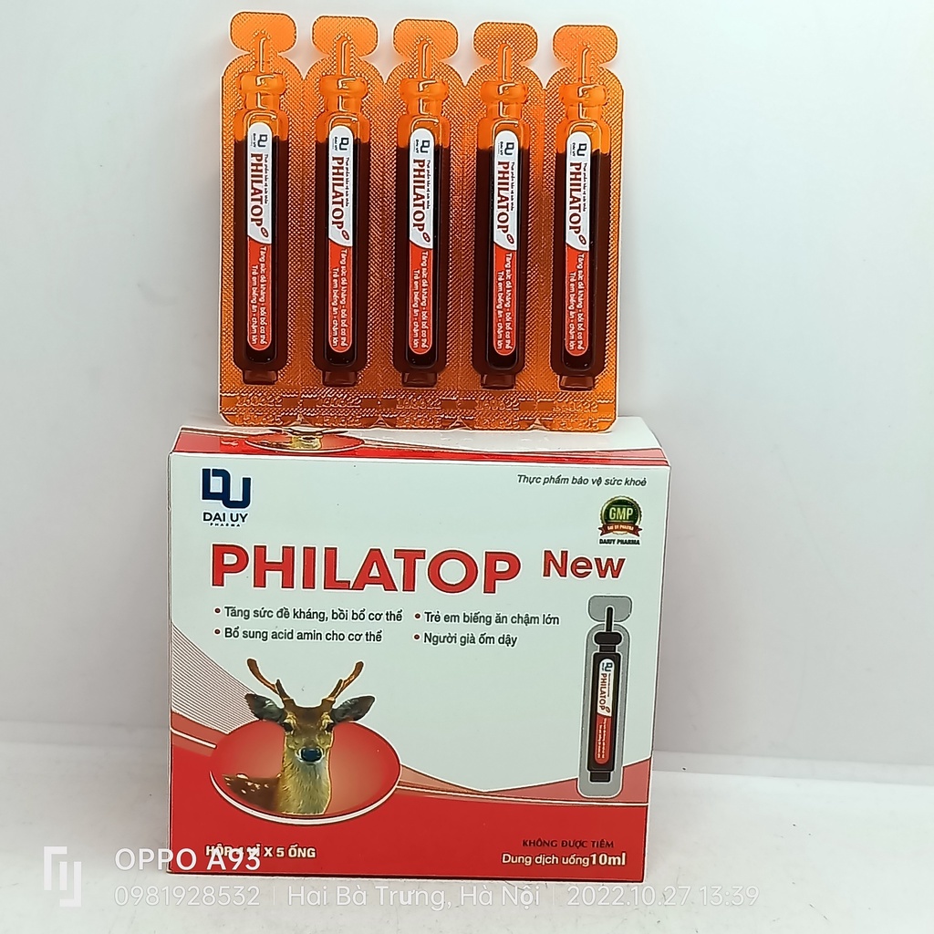 Philatop new hộp 20 ống nhựa giúp bé ăn ngon miệng và bồi bổ sức khỏe