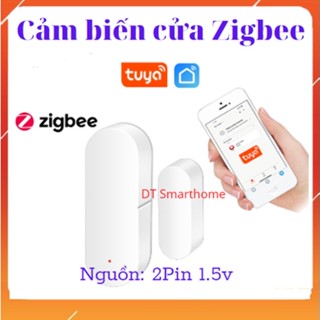 Cảm biến phát hiện đóng mở  cửa zigbee tuy, cảm biến thông minh