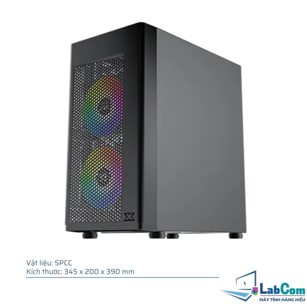 Vỏ case máy tính Xigmatek Aero Micro-ATX, ITX Màu đen kèm sẵn 2 Fan và không kèm Fan | Mặt hông trái kính cường lực | BigBuy360 - bigbuy360.vn