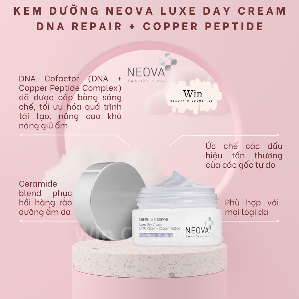 Kem Dưỡng NEOVA Luxe Day cream DNA Repair + Copper Peptide