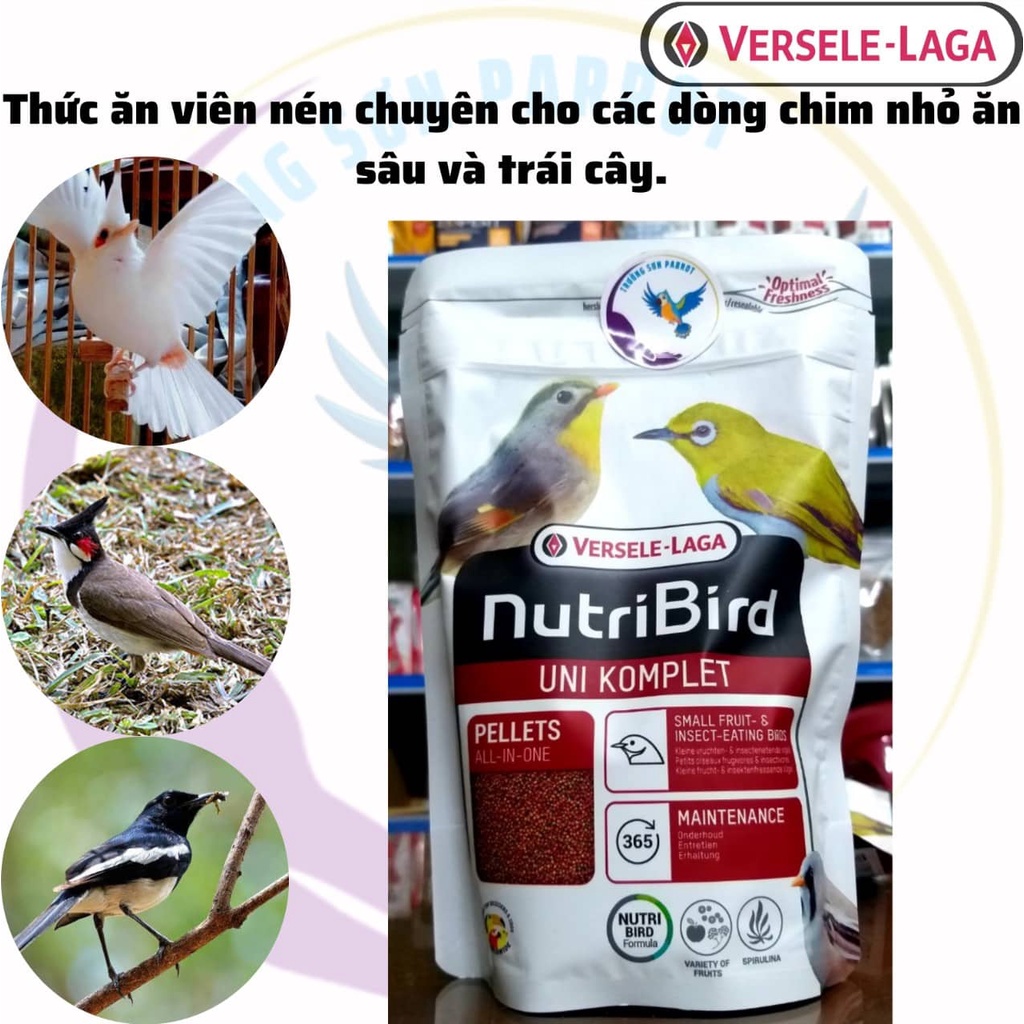 CÁM NutriBird Uni komplet 250g CAO CẤP cho chim CHÀO MÀO, QUẾ LÂM, KHUYÊN, CHIM SÂU và các dòng chim cảnh khác