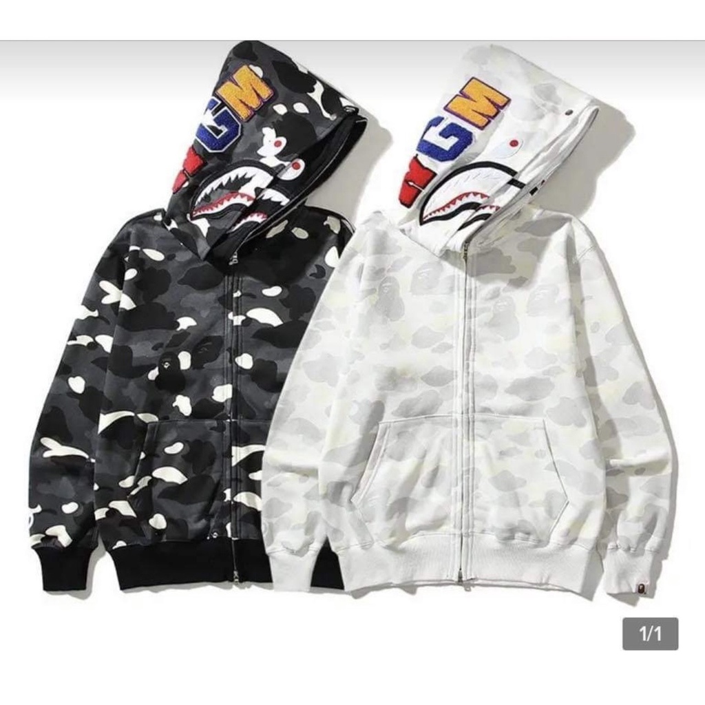 Áo hoodie, áo nỉ có mũ bape hot trend cực chất nam nữ mặc đều đẹp