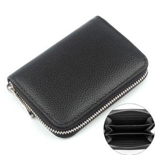 [JIUZUN] Ví Ngắn Bằng Da Bò Có Dây Kéo Và Ngăn Đựng Thẻ Dành Cho Nam Nữ Hàng Có Sẵn