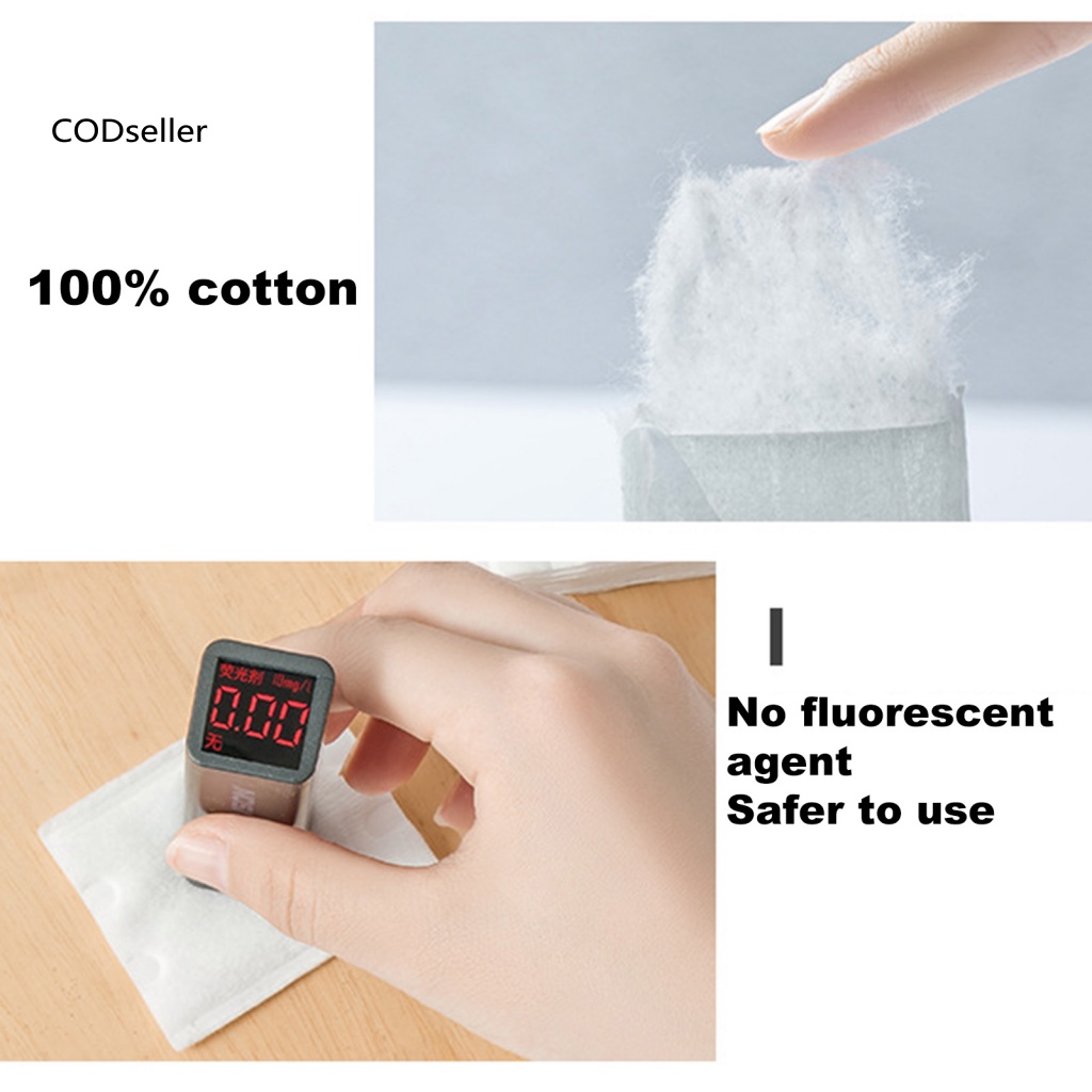 Set 50 / 222 Miếng Bông Tẩy Trang Hai Mặt Bằng Cotton