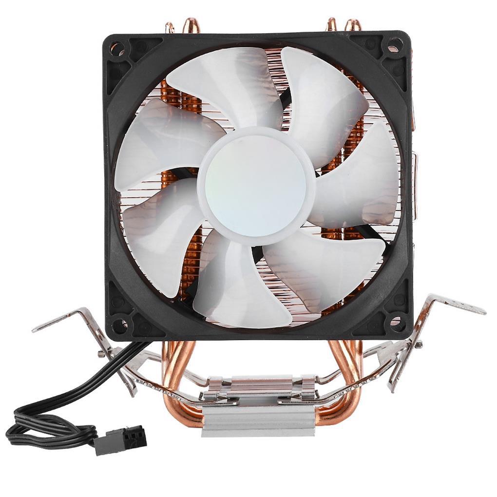 Quạt Tản Nhiệt CPU 9cm 7 Màu Ánh Sáng Vàng