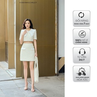 Set đồ nữ vananhscarlet áo hai kèm chân váy s018s22