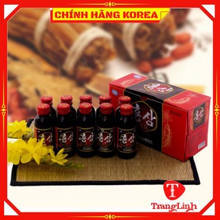 Nước hồng sâm hàn quốc, hộp 10 chai x 100ml