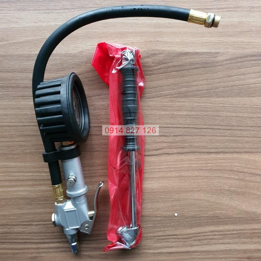 Bơm lốp cao cấp khí nén KAPUSI K-1091 3 chức năng, đồng hồ đo áp suất, đầu bơm 2 đầu tiện lợi, Bh 6 tháng