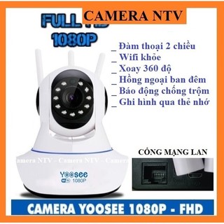 Camera Yoosee 3 râu HD1080 chỉ xài CỔNG MẠNG LAN - HÌNH ẢNH RÕ NÉT