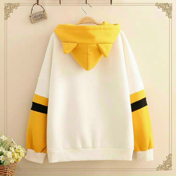 ÁO NỈ HOODIE THÊU MÈO DỄ THƯƠNG CUTE FROM &lt;58KG