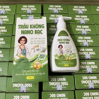 Dung dịch vệ sinh phụ nữ Xoài xanh lá bàng TRẦU KHÔNG NANO BẠC giúp làm sạch kháng khuẩn ngăn ngừa viêm nhiễm